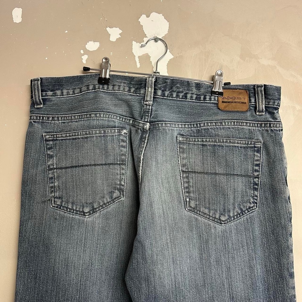 Axist Mud Wash Faded Baggy Jeans Y2K Vintage Blue Mens 38x32 - Picture 3 of 8